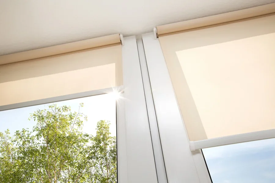 No-drill blinds mounted onto windows