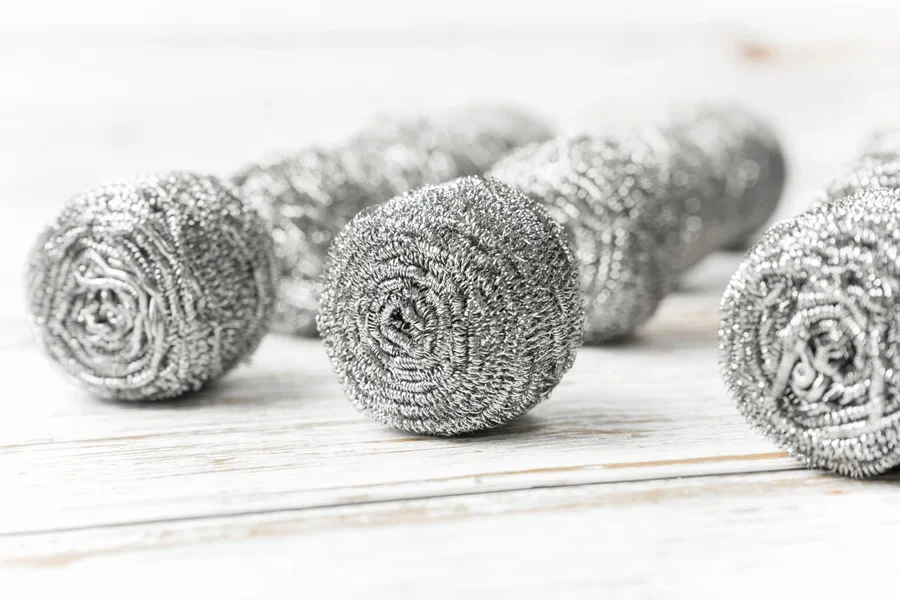 Steel wool scrubbers, the best brush for cleaning needs