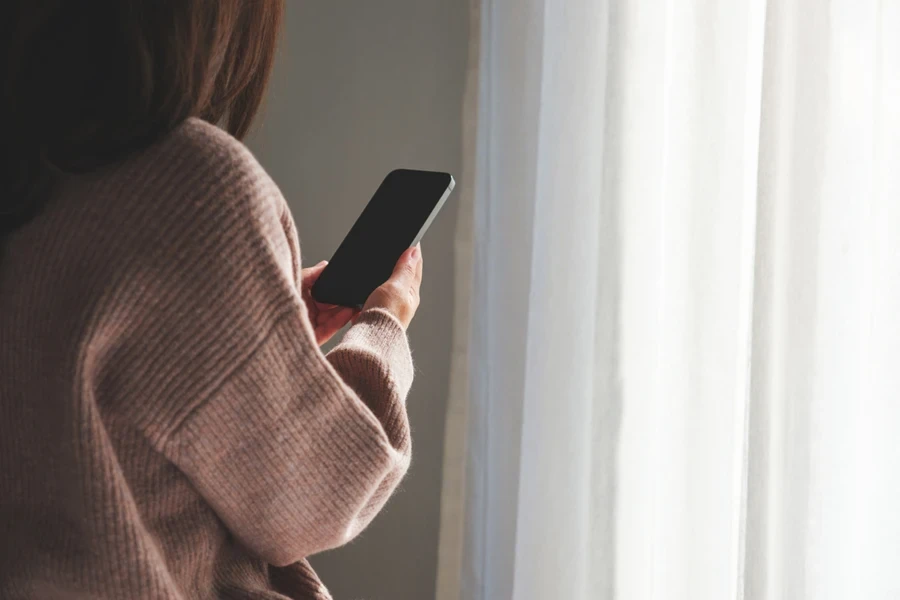 Young woman using a smartphone