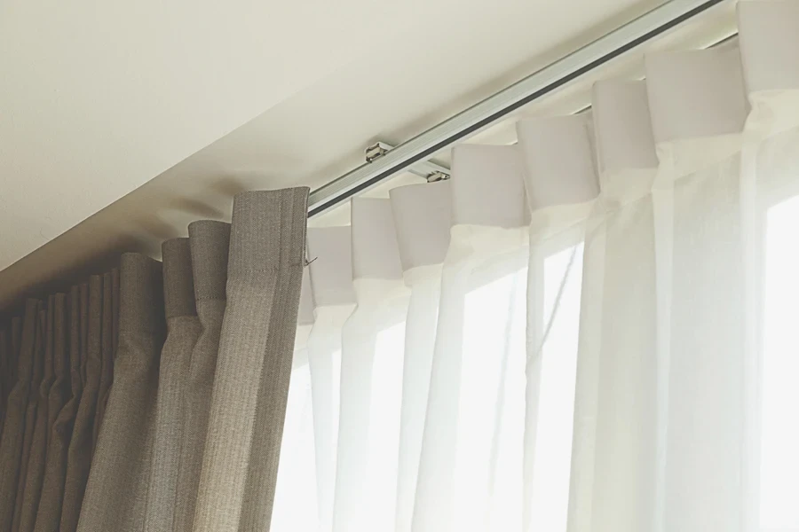 curtain rods and tracks