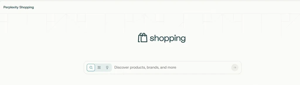 screenshot of Perplexity Shopping