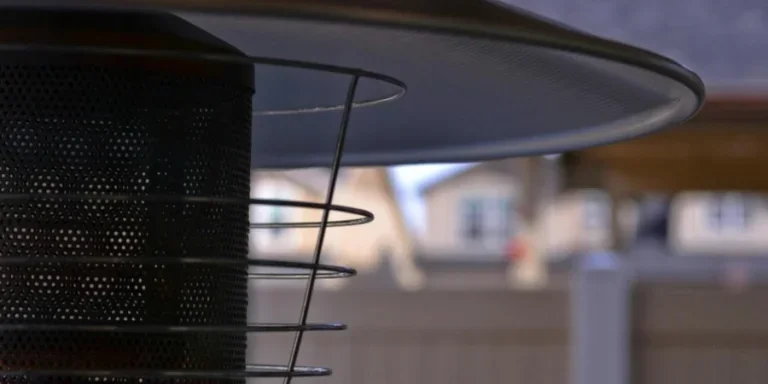 A close-up of an electric heater