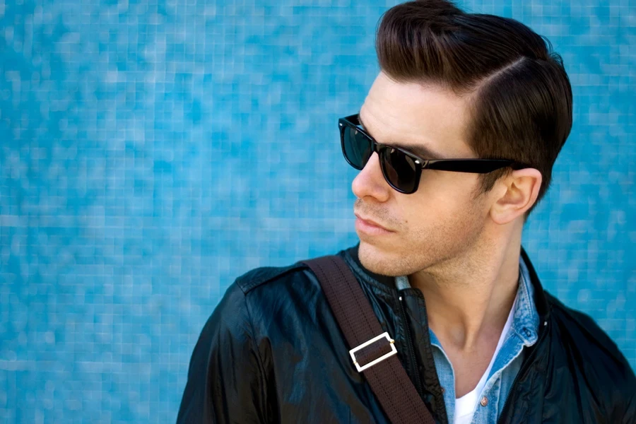 A cool guy with a good-looking quiff haircut