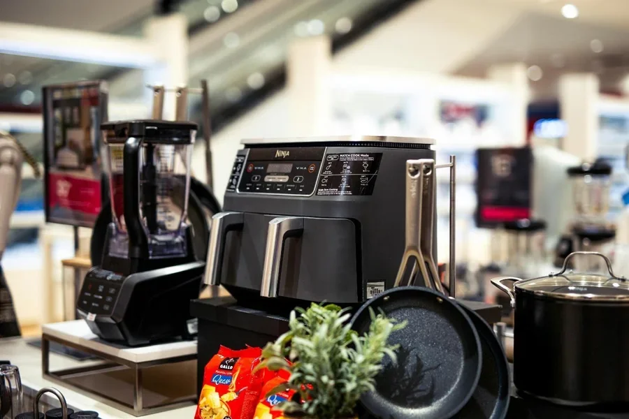 A kitchen appliances on a counter