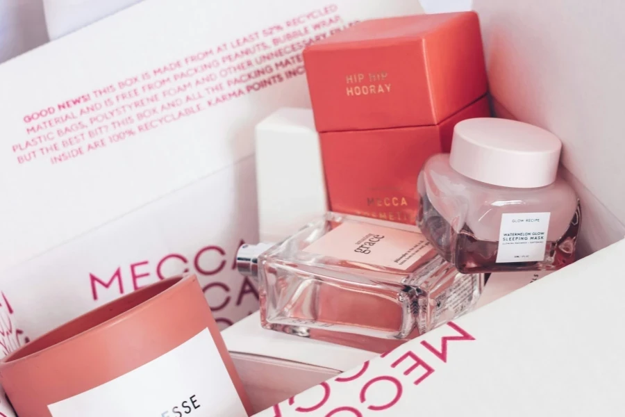 A sweet box set containing beauty products and fragrance for women