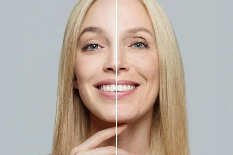 Антивозрастная сыворотка заметно разглаживает мелкие морщины