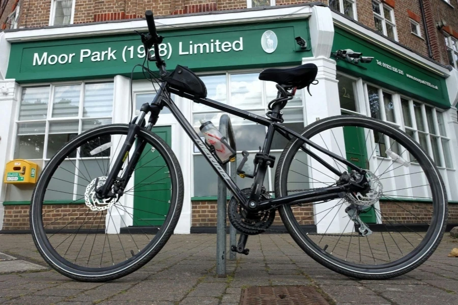 Bicycle Parked Outside Moor Park Building