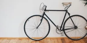 Black Fixed-gear Bike Beside Wall