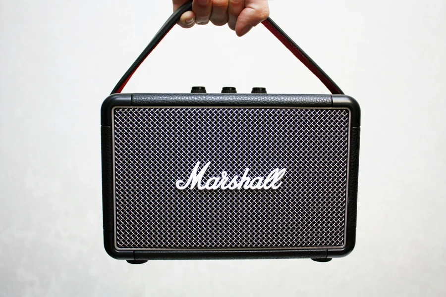 Black Marshall Portable Guitar Amplifier
