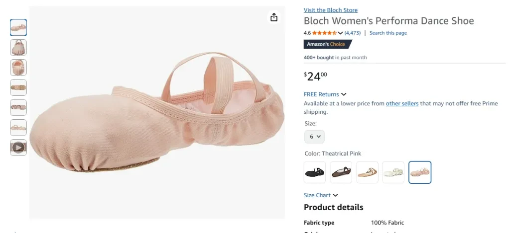 Bloch Women's Performa Dance Shoe