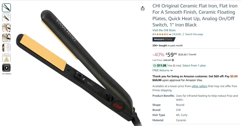 CHI Original Keramik-Glätteisen