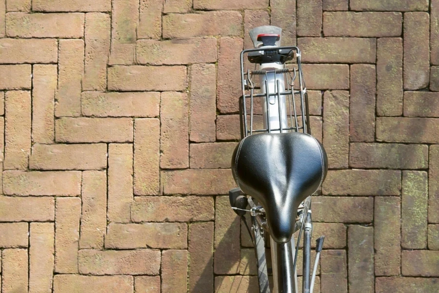 Close up of Bicycle Saddle