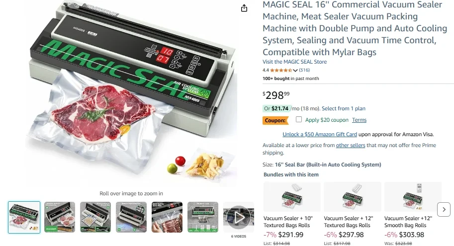 Commercial Vacuum Sealer Machine