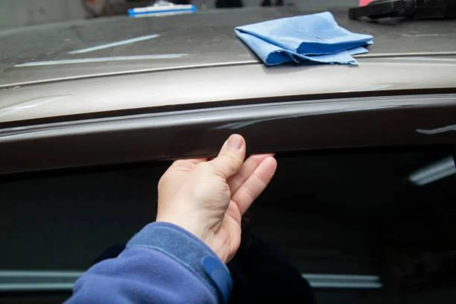 Deflectors for side Windows of the car