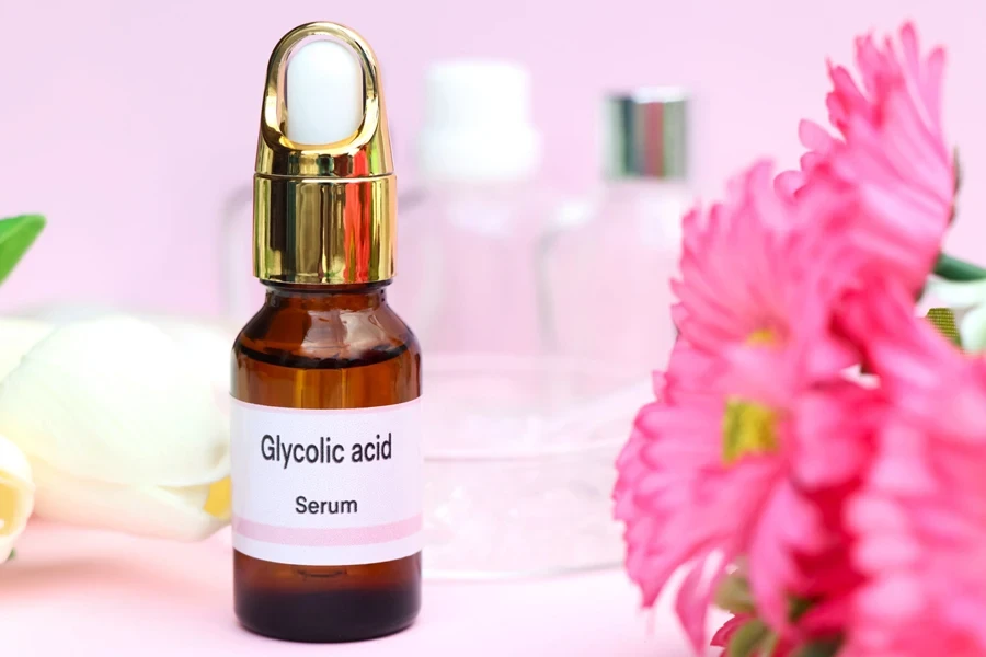 Glycolic acid in a bottle