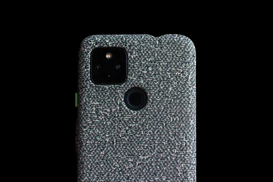 Google Pixel 4a 5G in Pixel fabric case