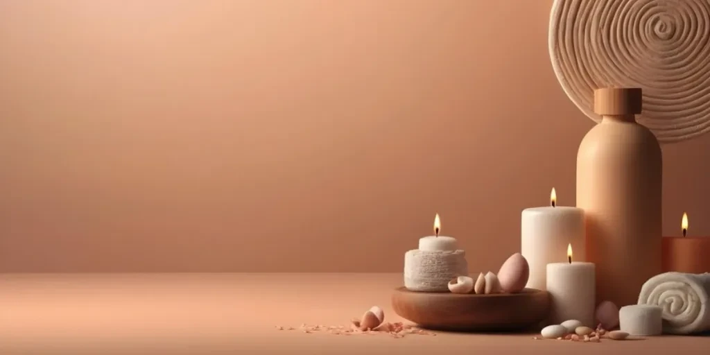 Illustation of products used in a spa