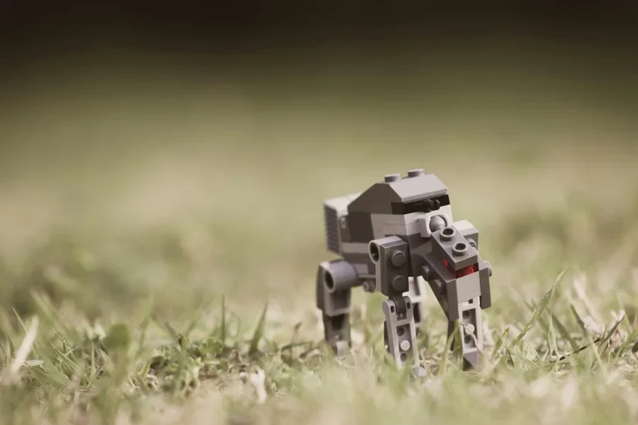 Legos in the grass