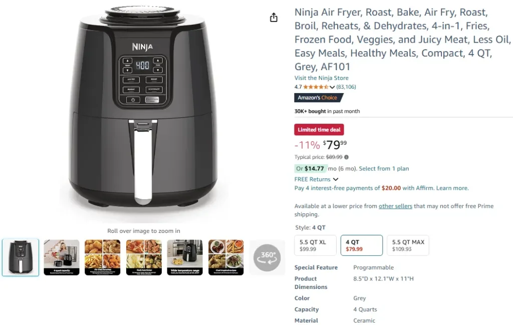 Фритюрница Ninja