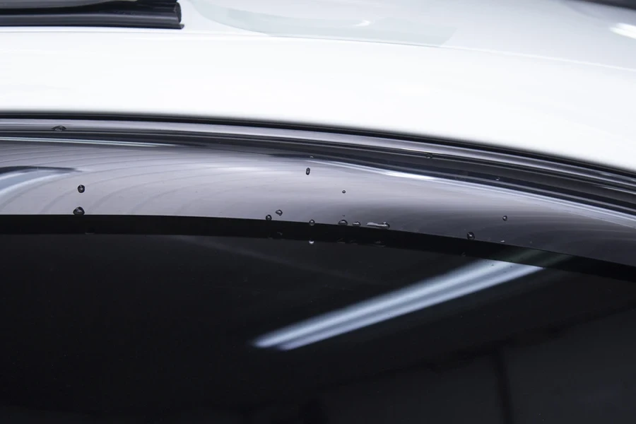 Reflectors for side Windows of the car.Car accessory. Additional equipment.