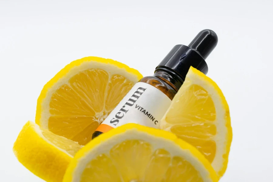 Serum with Vitamin C with lemons