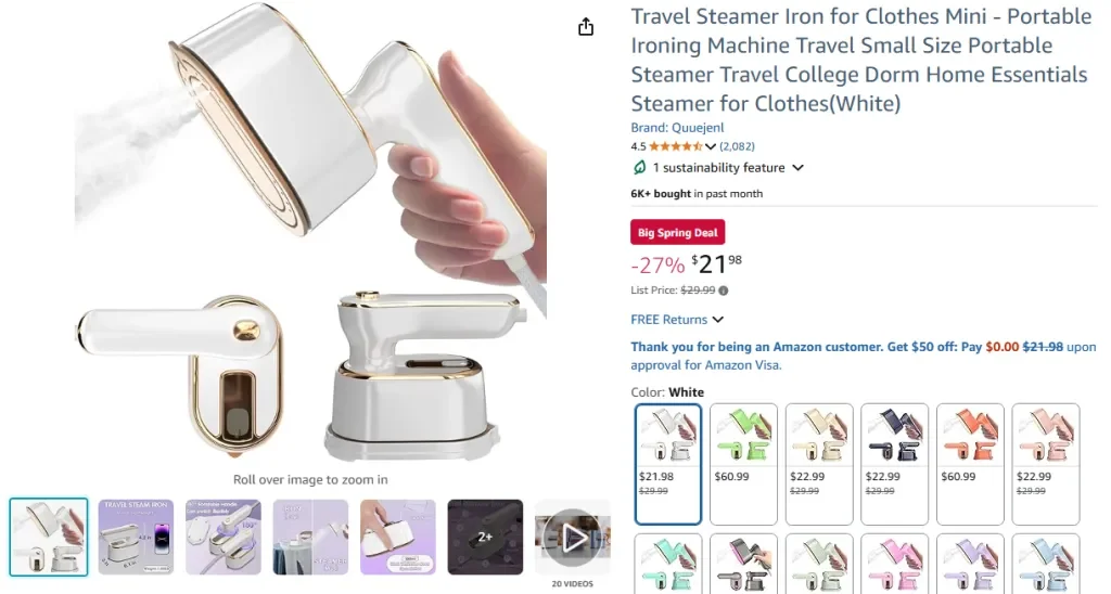 2025年に米国でAmazonで最も売れている衣類スチーマーのレビュー分析