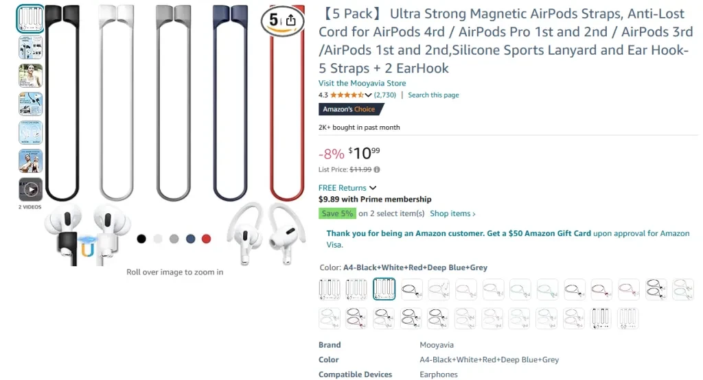 Ultra Strong Magnetic AirPods Straps