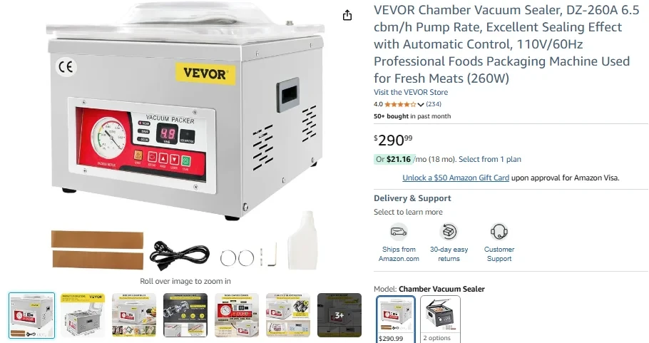 VEVOR Chamber Vacuum Sealer