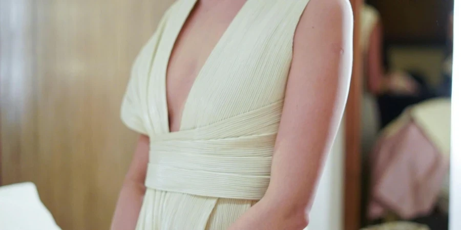 Woman Wearing Sleeveless Dress