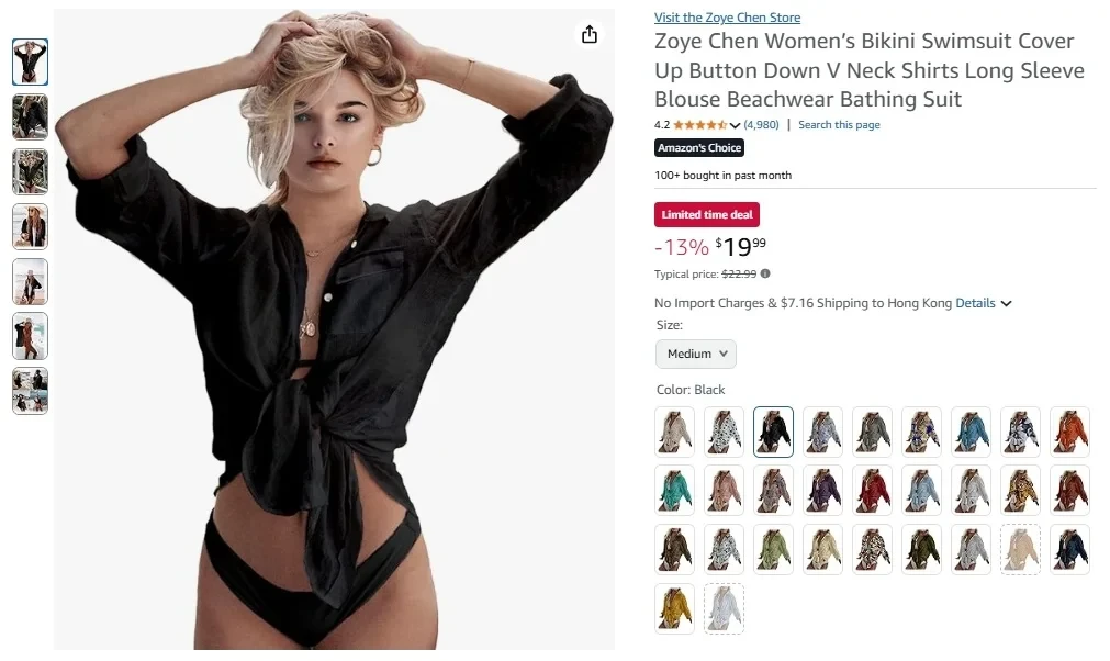 Zoye Chen Sheer Button-Down Shirt Cover-Up