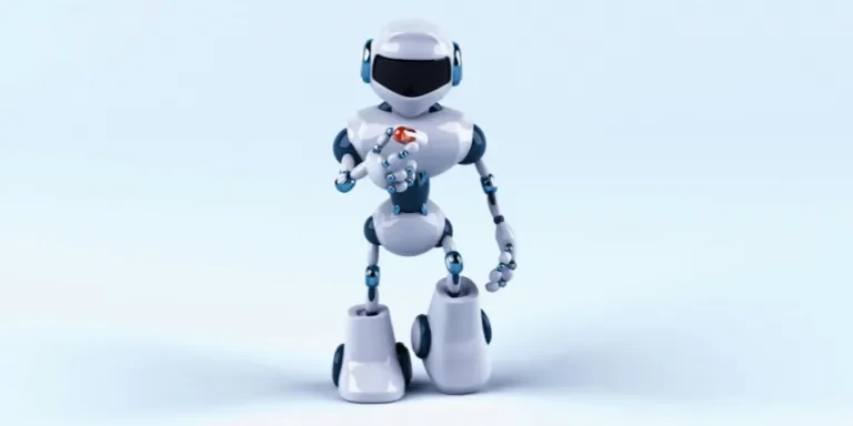 a robot that is standing on one foot