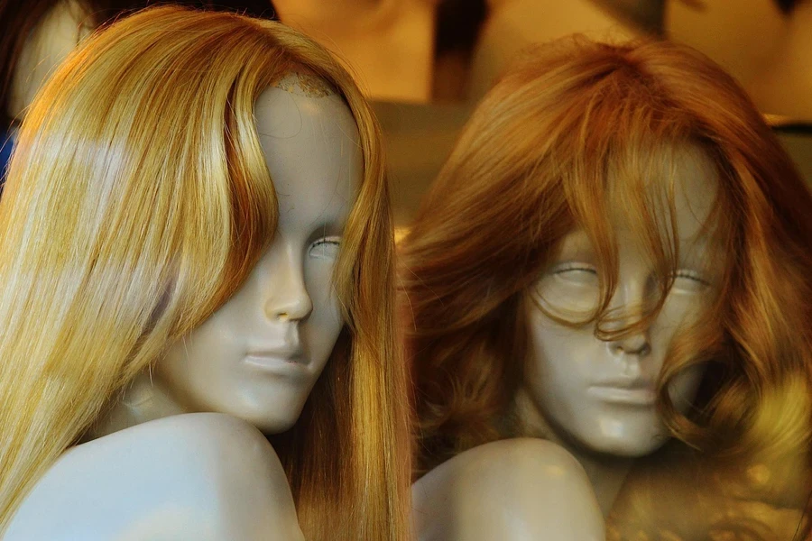 mannequins, wig, hair, blond