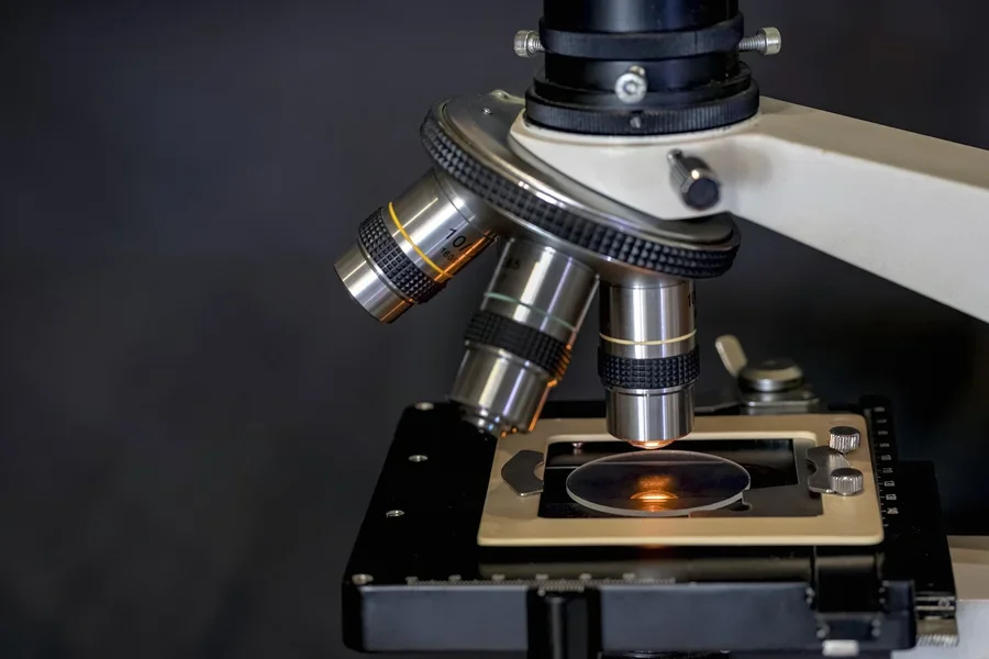 microscope, slide, research