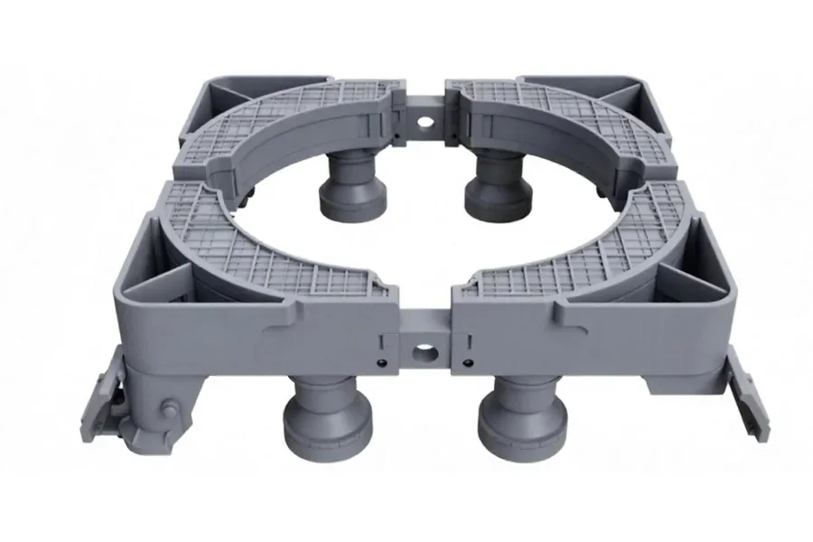 An image of an adjustable fridge stand