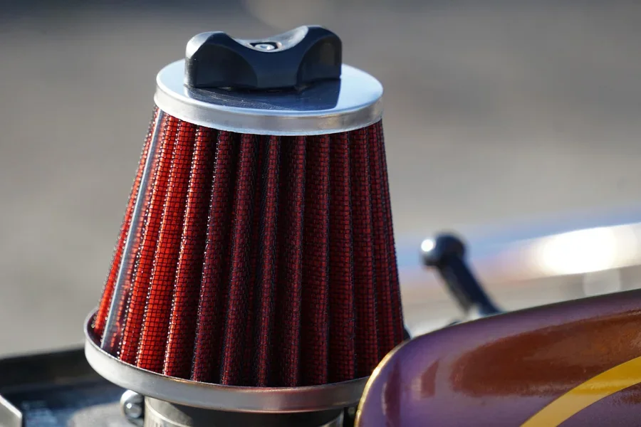 Automotive engine air filters block road borne dust and debris