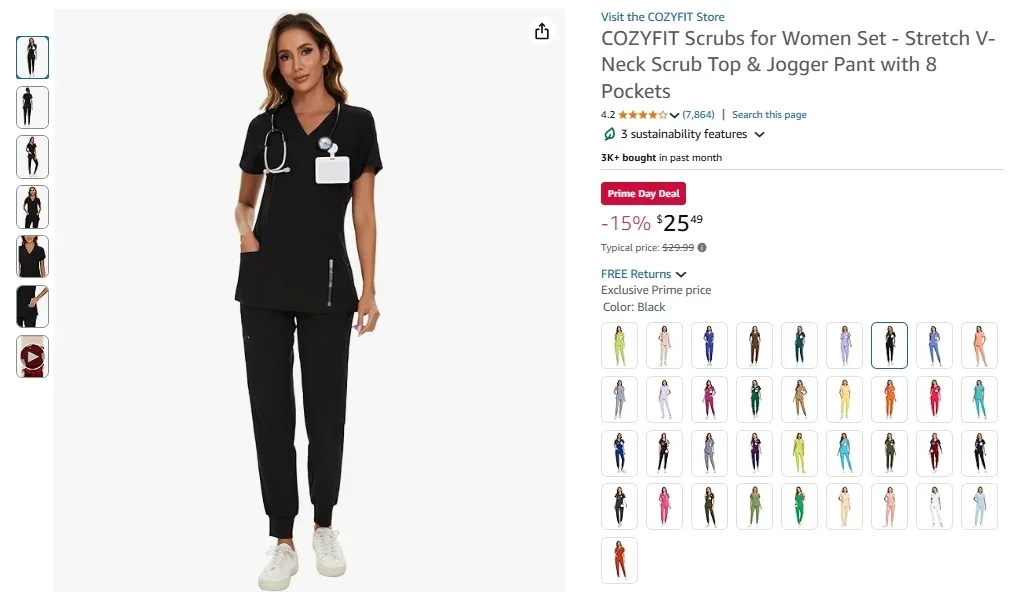 COZYFIT Scrubs for Women Set