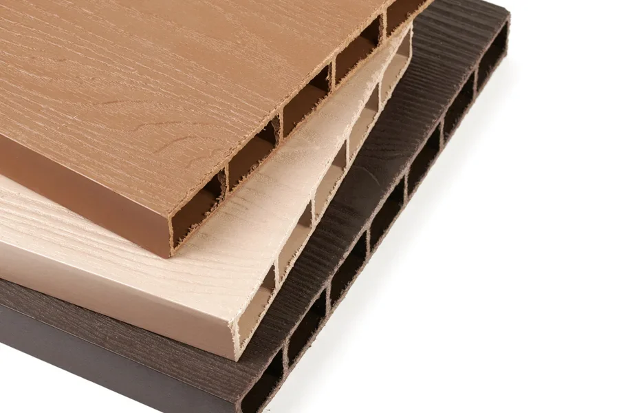 Close up of WPC boards