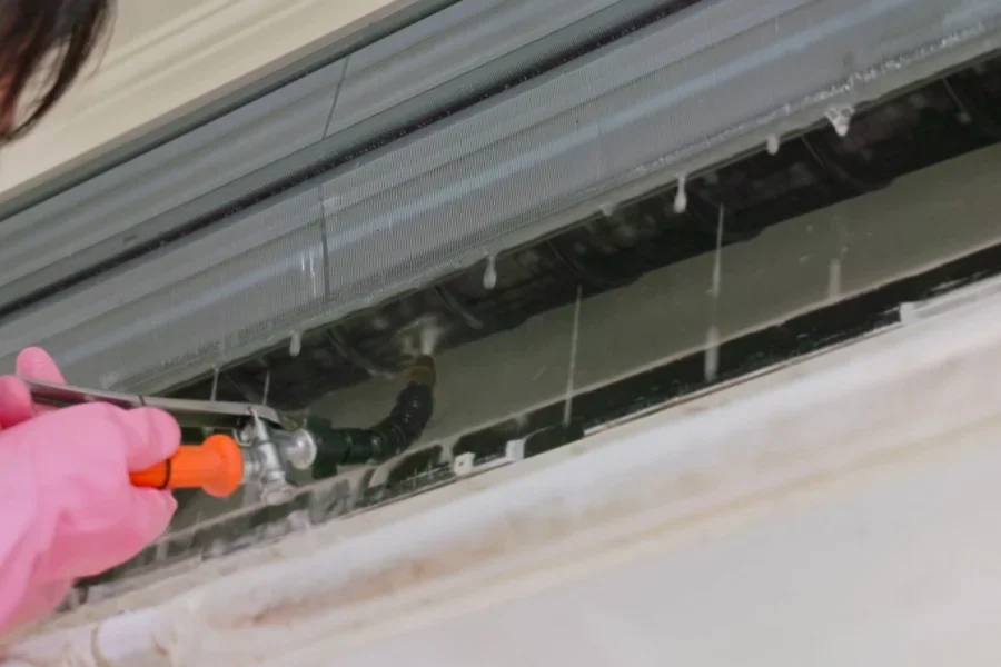 Close up of an air extraction system
