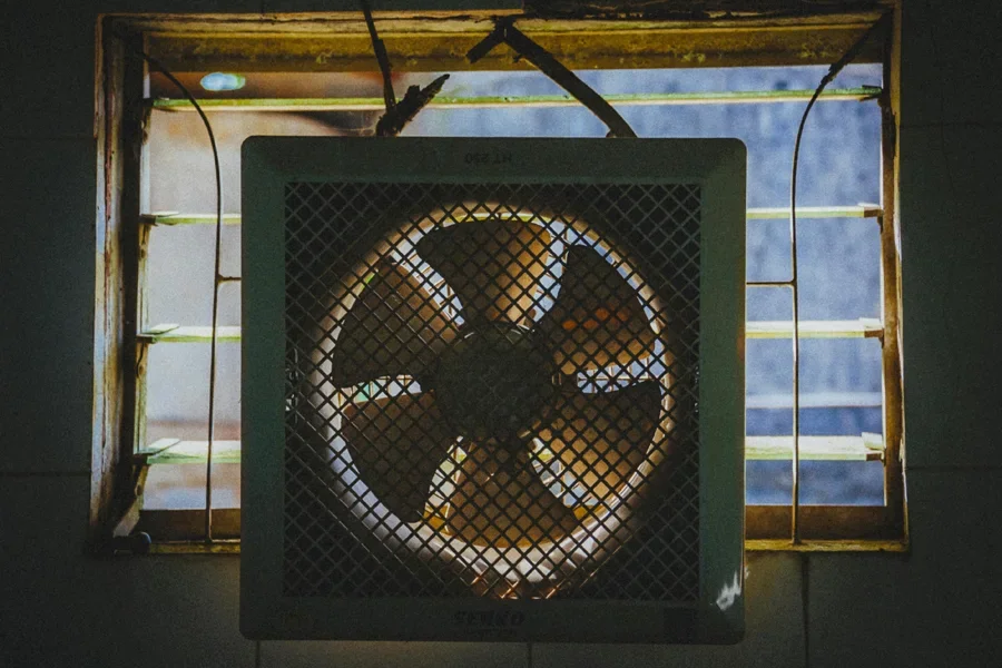 Exterior of an exhaust fan