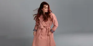 Fashion Model Girl Wearing Fashionable Clothes In Studio