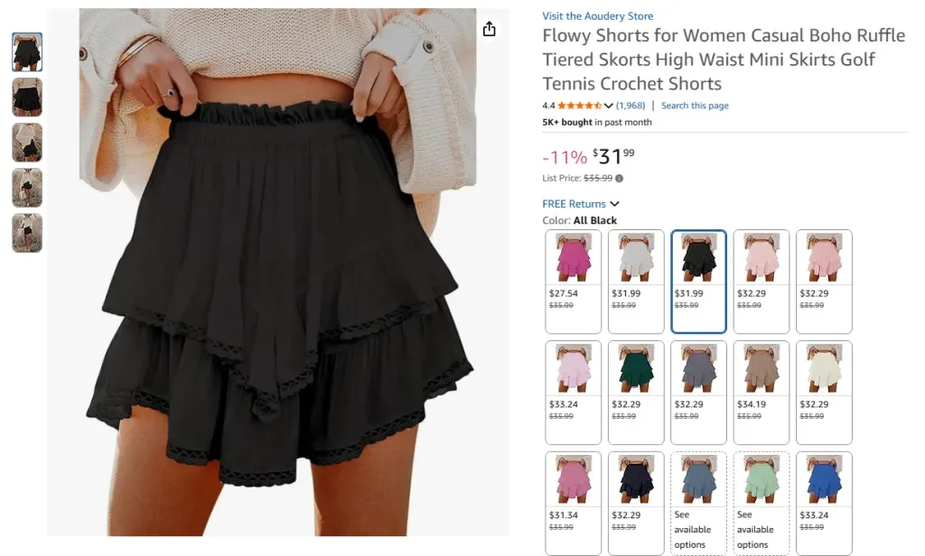 Pantalones cortos fluidos para mujer, falda pantalón informal bohemia con volantes en capas