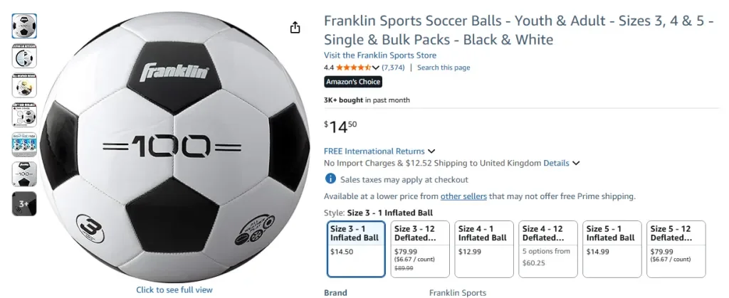 Franklin Sports Soccer Balls – Youth & Adult