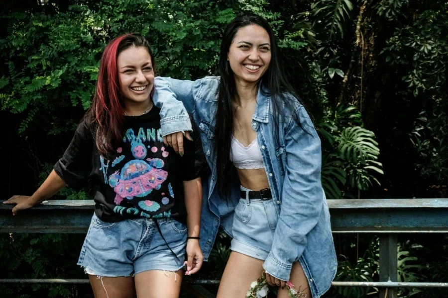 Friends in a Tropical Garden