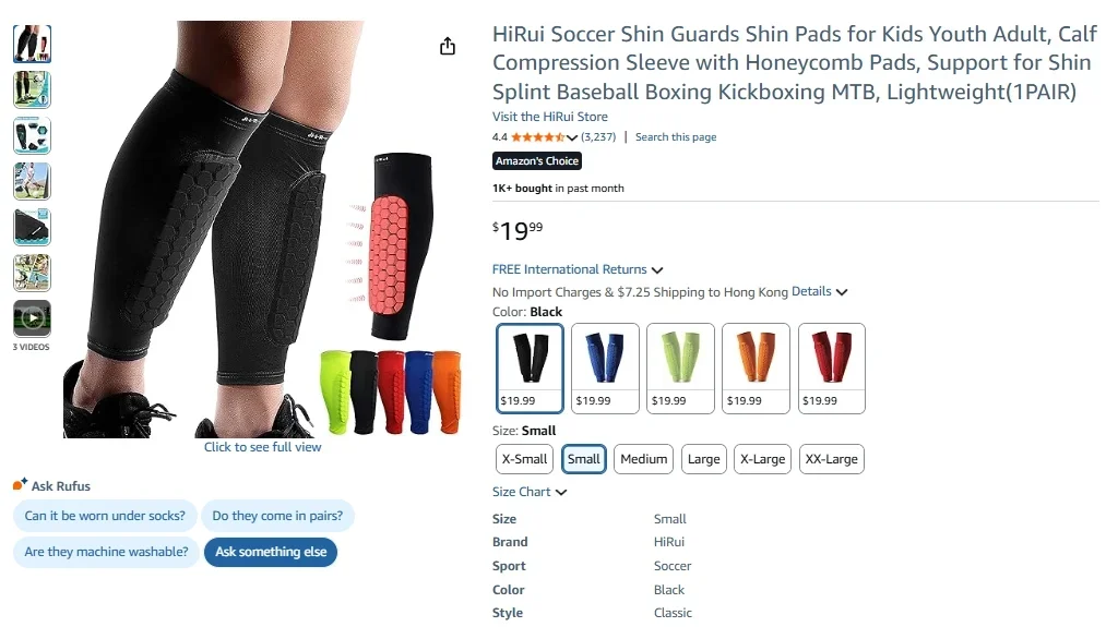 Espinilleras de compresión HiRui con diseño de panal