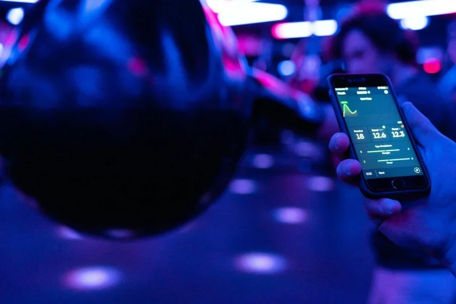 Person Using Performance Tracking App