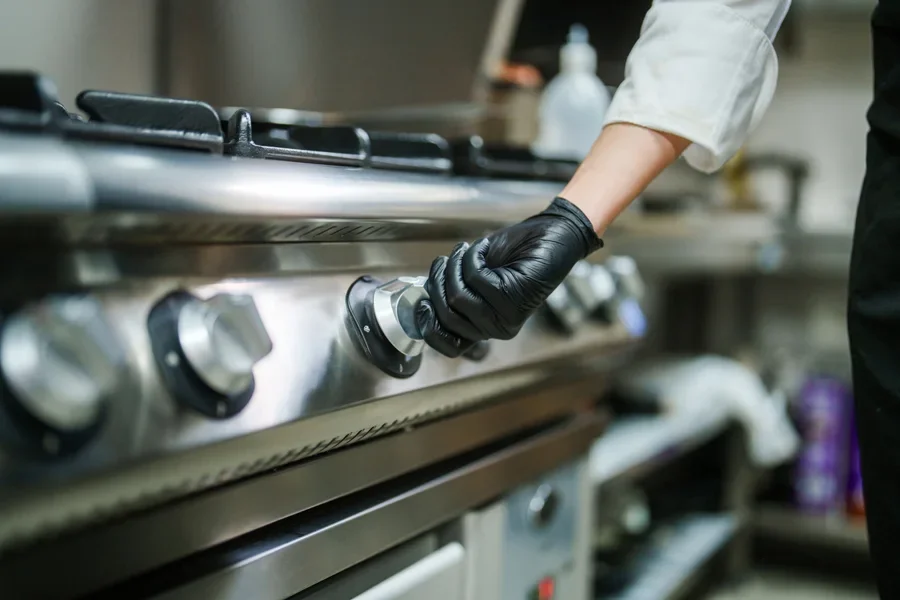 Professional kitchen in a restaurant