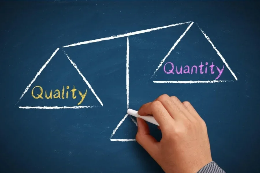 Quality and quantity balance