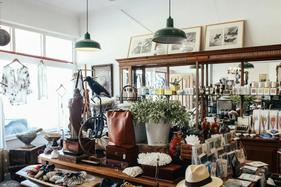 Store Interior with Antique Objects