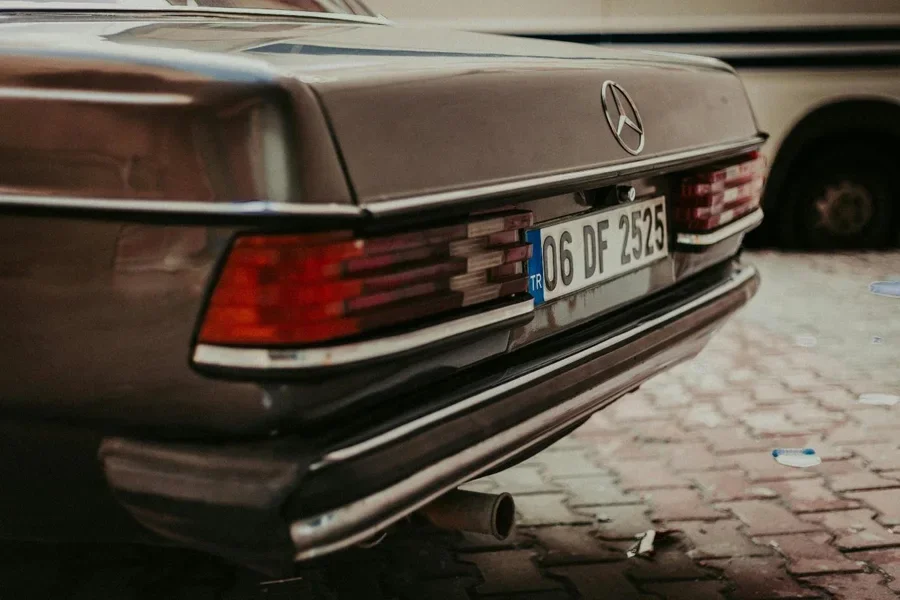 The back of a car