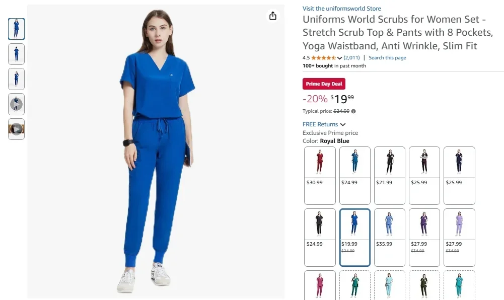 Uniforms World Scrubs for Women Set